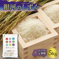 米 定期便 5kg 6ヶ月 精米 一等米 銀河のしずく 岩手県産 ご飯 白米[56500592_1] 