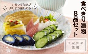 食べきり漬物8品セット【1-314】