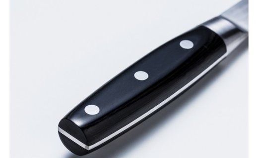 H23-07 関喜一作/ダマスカスモデル 三徳包丁