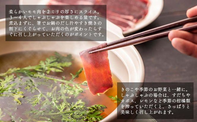 森のジビエ 鹿肉しゃぶしゃぶ用 600g A-JJ-A16A