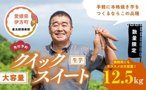 【先行予約】【数量限定】クイックスイート　生芋（12.5kg）| 芋 さつまいも サツマイモ スイートポテト　※2024年12月上旬～2025年4月下旬頃に順次発送予定