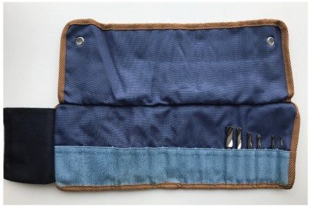 【オリジナルギアランプ　スターティングキット】竹用ドリル6本セット＋ドリルロールバッグミニ