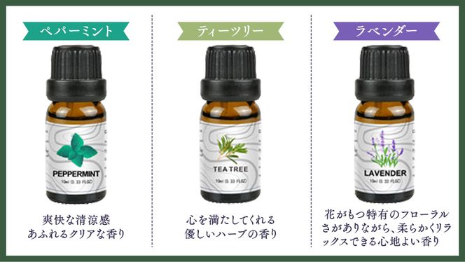 エッセンシャルオイル 天然100％ 精油 10ml × 6本 ( ペパーミント , ティーツリー , ラベンダー , スイートオレンジ , レモングラス , ユーカリ ) アロマオイル アロマ 遮光瓶 香り リラックス 睡眠 ギフト プレゼント セット [BX046ya]