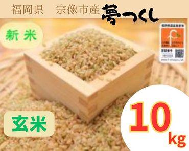 循環型有機肥料で育った玄米（夢つくし）10kg【アグリCATS】_PA1438