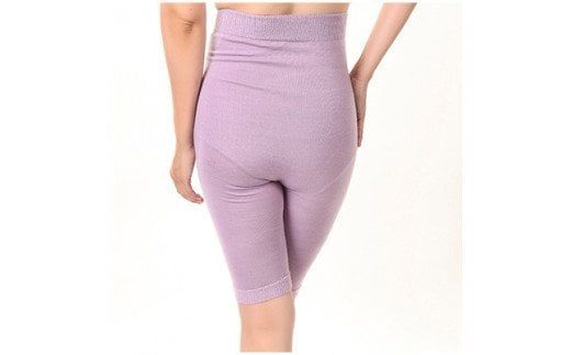 お腹ぽかぽかシルクとウールの腹巻きパンツ・ラベンダー