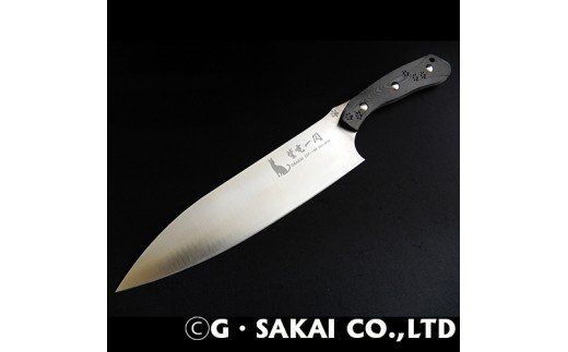 H170-02 紫電一閃 ZDP-189 カーボン柄 牛刀 サーバルキャットver