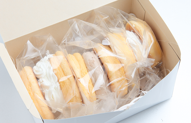 099H2495 パンケーキカフェcafeblowの「ふわふわパンケーキ」 3種3個（プレーン 塩キャラメル Wチョコ）