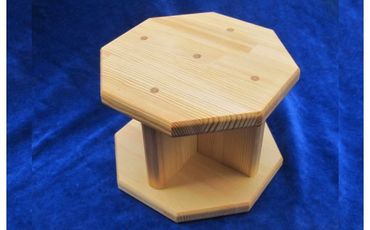 010B1287 手作り木製 正座用補助椅子（高さ15cm）