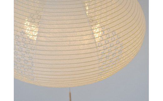 D33-09 【和紙照明】3灯ペンダントライト ドーム SPN3-1019 揉み紙×小梅白 ～和風照明 天井照明 和室 お洒落 モダン～