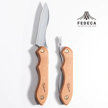 【FEDECA】折畳式料理ナイフ プレーンオノオレカンバ 001021