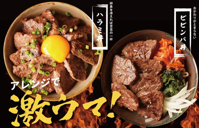 mrz0269 牛肉 ハラミ 1.2kg 小分け 300g×4P【氷温熟成×特製ダレ 味付き 牛肉 訳あり 不揃い 焼肉 BBQ 野菜炒め】