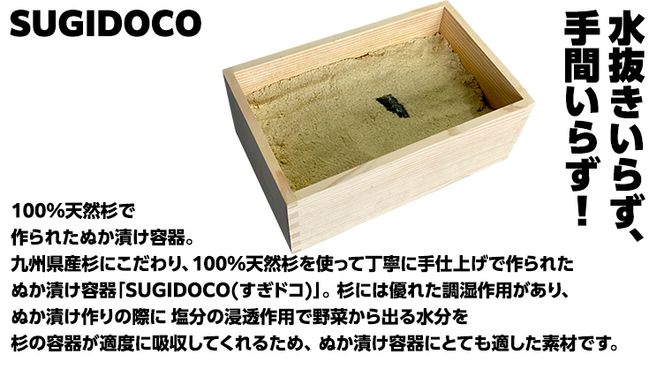 ミルキークィーン米 ぬか床 1.7kg ＆ ぬか漬け5種 セット ( SUGIDOCO 容器付き ) 米 お米 コメ こめ ミルキークイーン ぬか漬け ぬか ぬかどこ [BJ007ci]