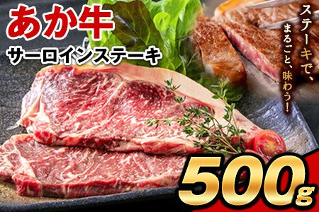 あか牛(褐毛和牛) サーロイン ステーキ 500g 牛肉 冷凍[2026年1月中旬-3月末頃出荷]---hkw_faksir_bc13_r7_19000_500g---