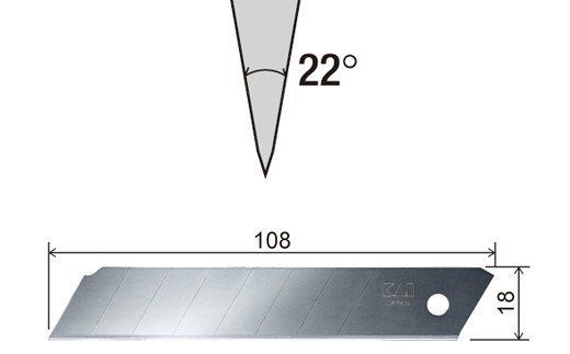 プロ用カッター 職専カッター＋替刃(白刃)セット 【大】 ◇ 貝印 (L-003＋L-20)