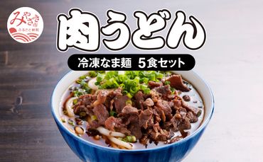＜大盛うどん＞肉うどん 冷凍なま麺 5食セット_M253-002