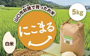 D313 あいお（秋穂）で育ったお米 にこまる 白米 5kg