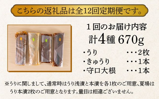 【全12回定期便】【明治神宮ご奉献品】奈良漬 「琥珀漬」670g ご家庭用 詰め合わせ 《築上町》【有限会社奈良漬さろん安部】奈良漬 奈良漬け[ABAE030]