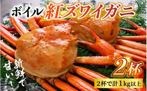 【順次配送中】ボイル紅ズワイガニ 冷蔵配送【(有)カネツル砂子商店】※発送前に在宅確認の電話連絡をいたします！【25年度9月下旬以降順次配送】