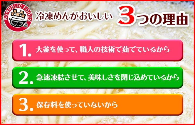 005A196 麺名人 なにわうどん（5食×3パックセット）【冷凍うどん 簡単調理 麺 一人暮らし】
