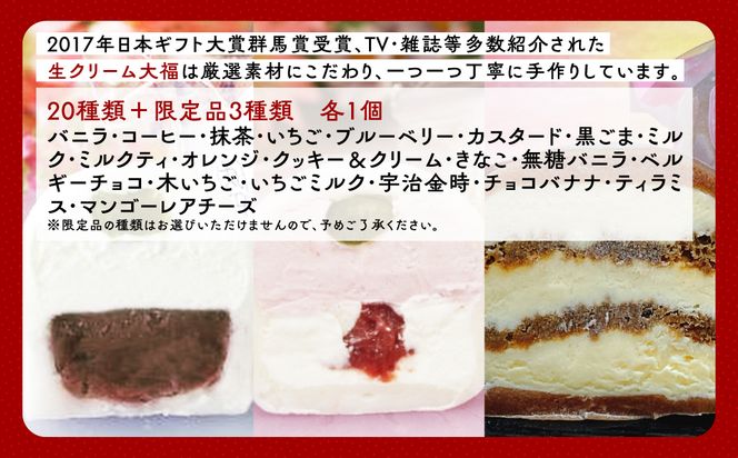 生クリーム大福23個セット  ANQ013