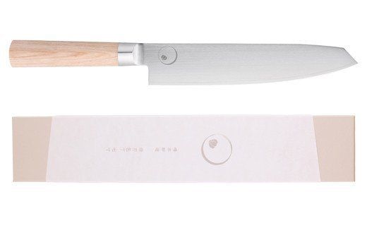 ＜寄附金額改定＞■ミシュラン料理人　橋本幹造　両刃包丁　七寸 ◇ 貝印 (AB5510)