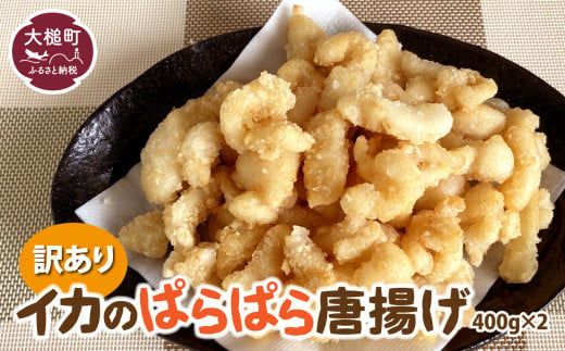 訳あり イカのぱらぱら唐揚げ（400g×2）【0tsuchi01085】