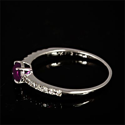 ルビー リング 0.3ct K18WG K18YG （13395）　BR-26