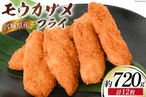 モウカザメフライ 計12枚 約720g（60g×4枚入×3p）宮城県産 [さんりくみらい 宮城県 気仙沼市 20564021] 惣菜 フライ 鮫 さめフライ モウカザメ もうかざめ モウカ 魚 簡単調理 冷凍 おかず おつまみ 冷凍食品 魚介 珍味 高タンパク