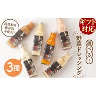 【ギフト対応】選べる！3種の手作り野菜サラダドレッシング(215ml×3本) a0-336