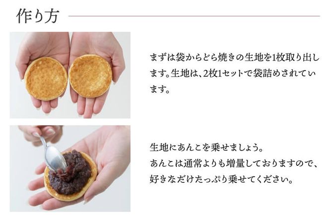 おうちでどら焼きセット 10個分 つぶあん [御菓子司いさみや 宮城県 気仙沼市 20562512] 