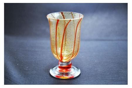金彩冷酒杯 赤 HA-03-1【粋工房】_HA1630