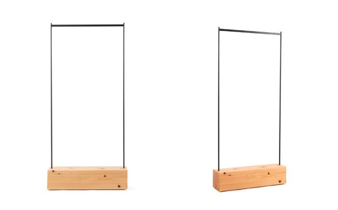 【幅サイズオーダー可能】　KIMIKI - SHINハンガーラック  78cm – 150cm M-mp-A60A