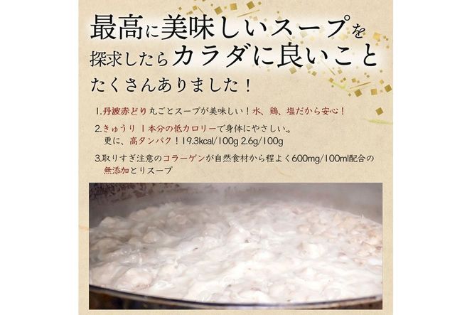 ＜水たき 玄海＞専門店の 丹波 赤どりスープ 10杯セット（150ml×10パック） 《汁物 コラーゲン 水炊き スープ 美容 冷凍 温活 水炊きスープ 鶏 健康 低カロリー 高タンパク プロテイン お取り寄せグルメ お取り寄せ 内祝 チキンスープ》※離島への配送不可