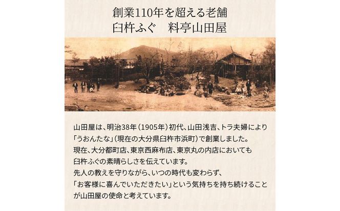 【E05018】臼杵ふぐ山田や　ふぐ刺身セット　3人前