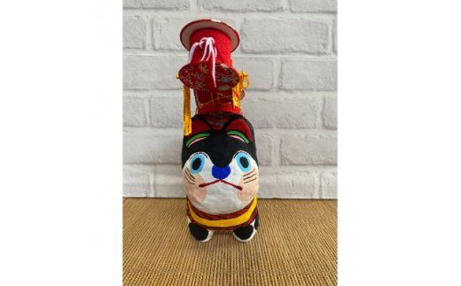 AW004-1 でんでん犬張子(大)　手作り張子人形