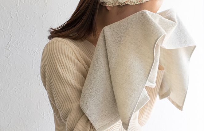 G2032 ハレバスタオル1枚フェイスタオル2枚（モカ）