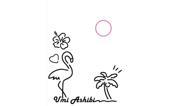 【週末お値下げ】サンレレ　ピンク　フラミンゴ 三線工房まちだ屋】サンレレ海遊びSanleleUmiAshibi＜ピンク