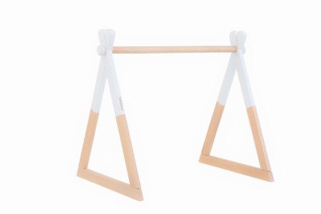 NC-6 HOPPL（ホップル）　ベビージムセット（ホワイト）・ハンギングトイ（ピンク）