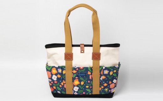 「琉球帆布」アートクラフトマンバッグ （mirei） - 実用性 帆布 トート キャンバス生地 丈夫 ベーシック おしゃれ ファッション お出かけ かばん 鞄 手仕事 手づくり ハンドメイド 琉球帆布 伝統技術 沖縄県 八重瀬町【価格改定】