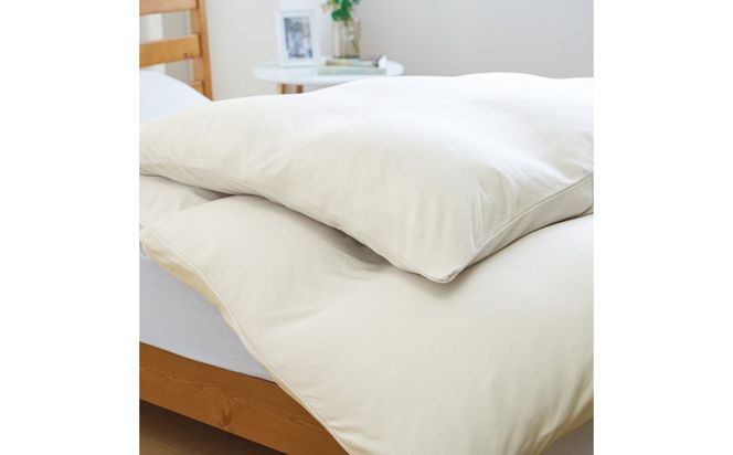 GS032とろける羽毛ふとん[シングル]ふとん専用カバー／クリーム