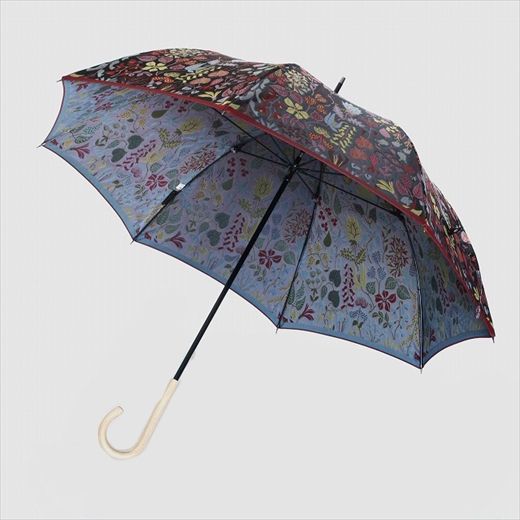 【未使用】槙田商店 甲州織 晴雨兼用雨傘 スティグ・リンドベリ ハーバリウム Stig L】先染め高級織物傘 60cm 晴雨兼用長傘 HERBARIUM(ハー