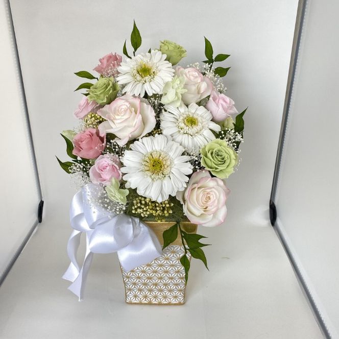 AJ089-2 プリザーブドフラワーアレンジ【麗華】春日部市 シュガーパイン