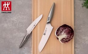 Zwilling ツヴィリング 「 ツインフィン 2 マルチパーパス/ペティ 2pcsセット 日本製」 三徳 包丁 ギフト オールステンレス 食洗機対応 岐阜県関市製【日本正規販売品】 Twin Fin 30920-002