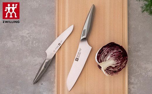 Zwilling ツヴィリング 「 ツインフィン 2 マルチパーパス/ペティ 2pcsセット 日本製」 三徳 包丁 ギフト オールステンレス 食洗機対応 岐阜県関市製【日本正規販売品】 Twin Fin 30920-002