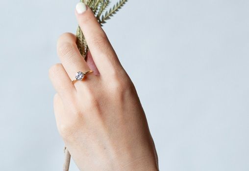 【L－0727】サスティナブルでエシカルなダイヤモンド　レジェロ　ラボグロウンダイヤモンドリング　AQ-147