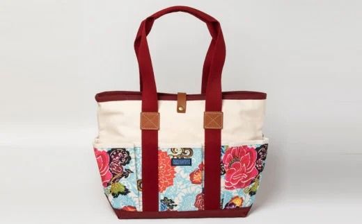 「琉球帆布」アートクラフトマンバッグ （RYUKA ブルー）- 実用性 帆布 トート キャンバス生地 丈夫 ベーシック おしゃれ ファッション お出かけ かばん 鞄 手仕事 手づくり ハンドメイド 琉球帆布 伝統技術 沖縄県 八重瀬町【価格改定】