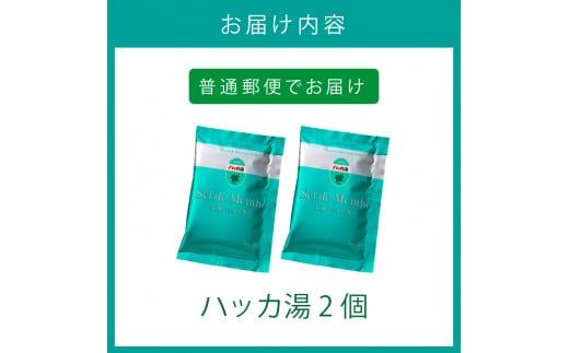 北見ハッカバスソルト ハッカ湯2個 ( 入浴剤 雑貨 日用品 バスソルト ハッカ ミント にごり湯 天然和種ハッカ ペパーミントグリーン お風呂 バスグッズ バス )【007-0001】