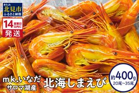 《14営業日以内に発送》サロマ湖産 北海しまえび 約400g 20尾～35尾 ( 海老 エビ 魚介類 冷凍 )【113-0010】