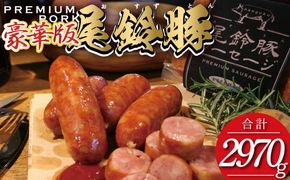 （豪華版）【PREMIUM PORK】尾鈴豚ハム・ソーセージ7種 16袋【 肉 豚肉 ぶた 豚 国産 九州産 宮崎県産 ハム ソーセージ 加工品 】 [C09210]