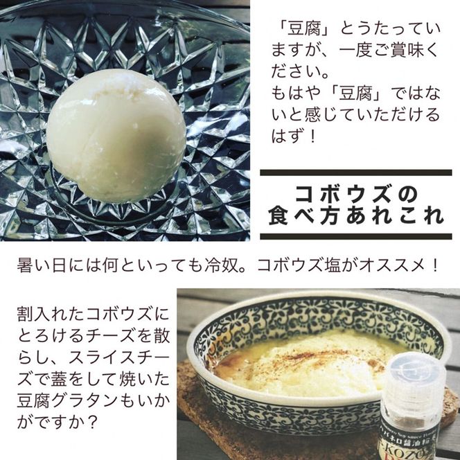 豆腐・油揚げ セット /たま豆腐「コボウズ」12たま 乾燥油揚げ「六甲あげ」8袋 こぞうセット 《京都大豆 丹波大豆 旨味濃縮 手作り こだわり製法》※北海道・沖縄・離島への配送不可